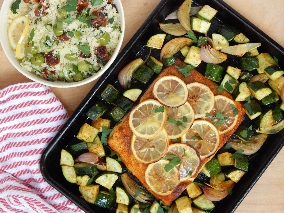 Moroccan Inspired Salmon Weeknight Dinner