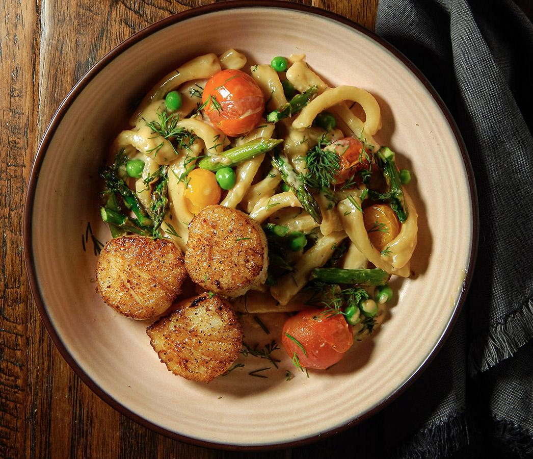 Scallop and Veggie Pasta