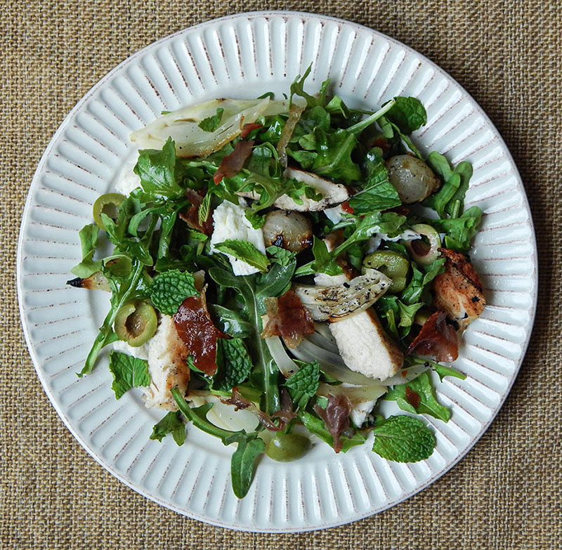 Grilled Chicken and Fennel Italian Salad