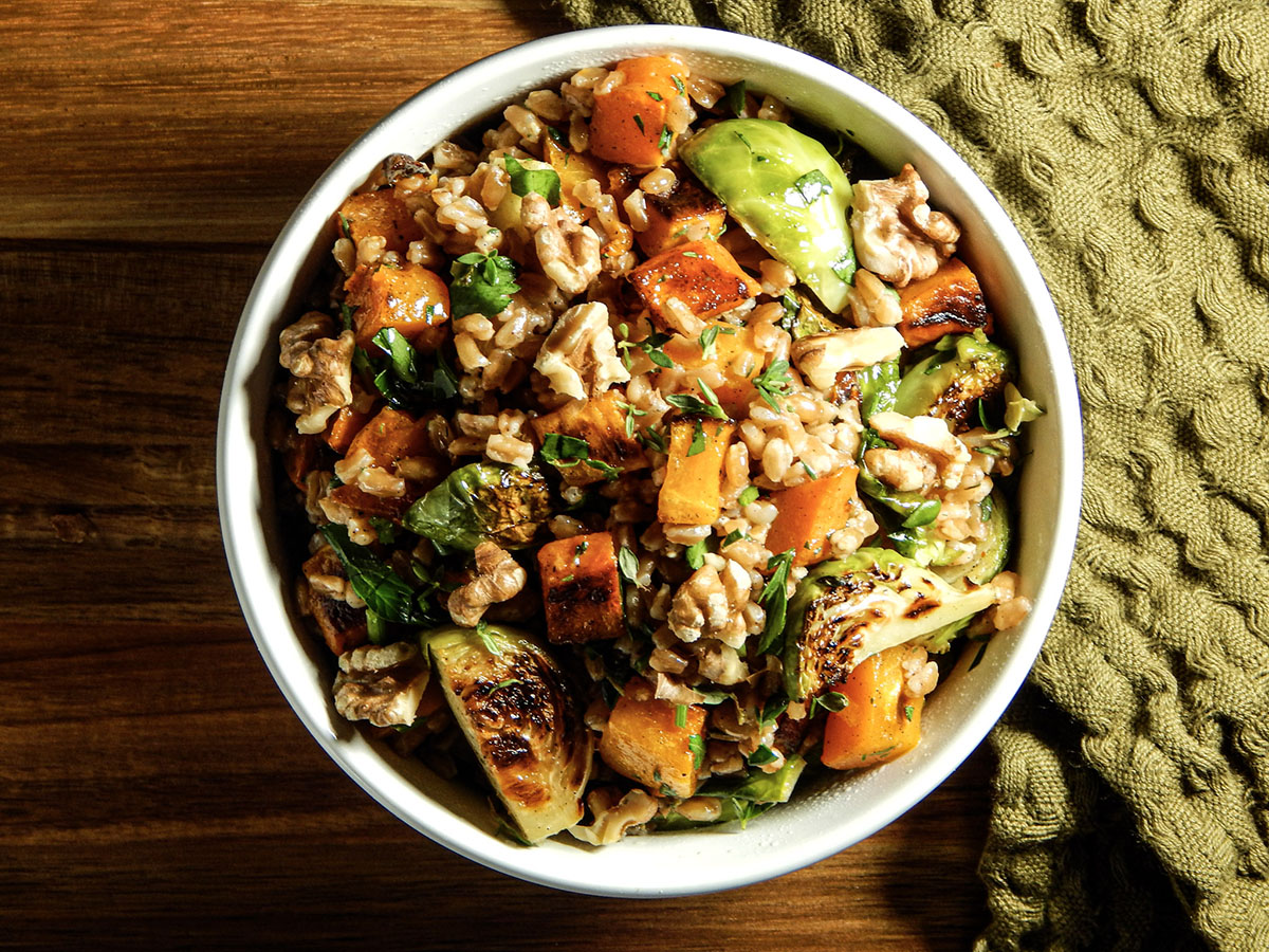Brussels and Butternut Farro