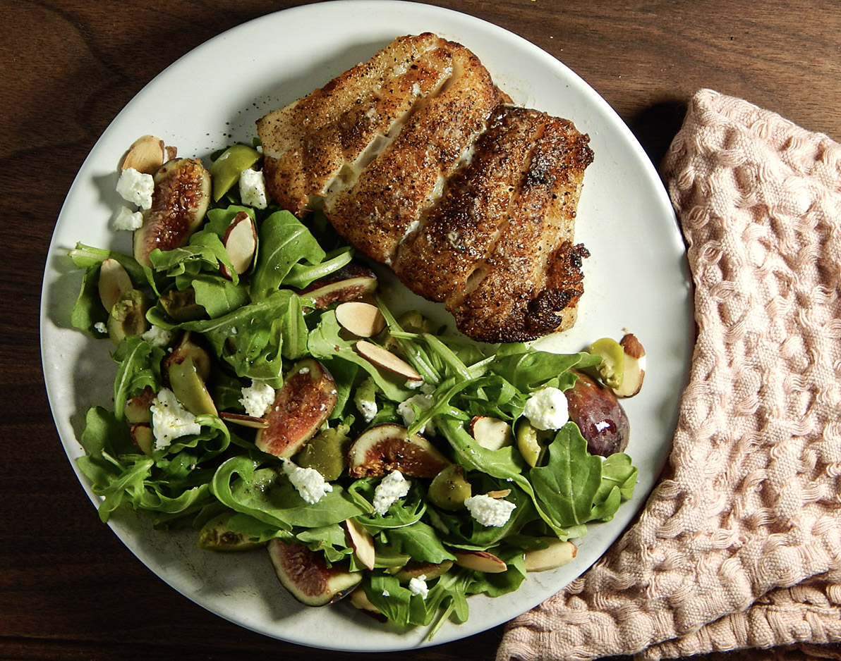 Grouper and Fig Salad
