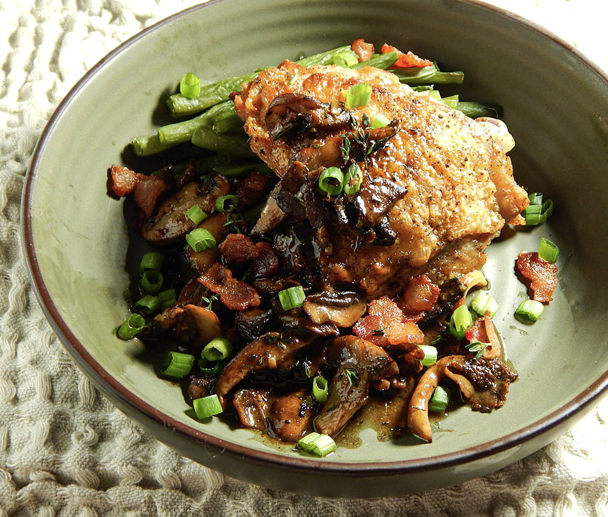 Chicken and Balsamic Mushrooms