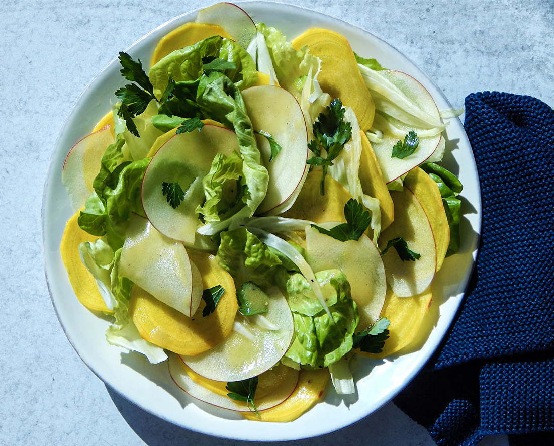 Shaved Fennel Beet Apple Salad